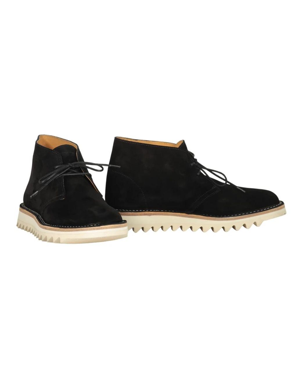 KENZO Black Lace-Up Boots for men