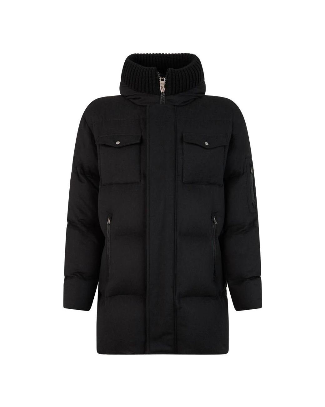 Herno Black Winter Jackets for men