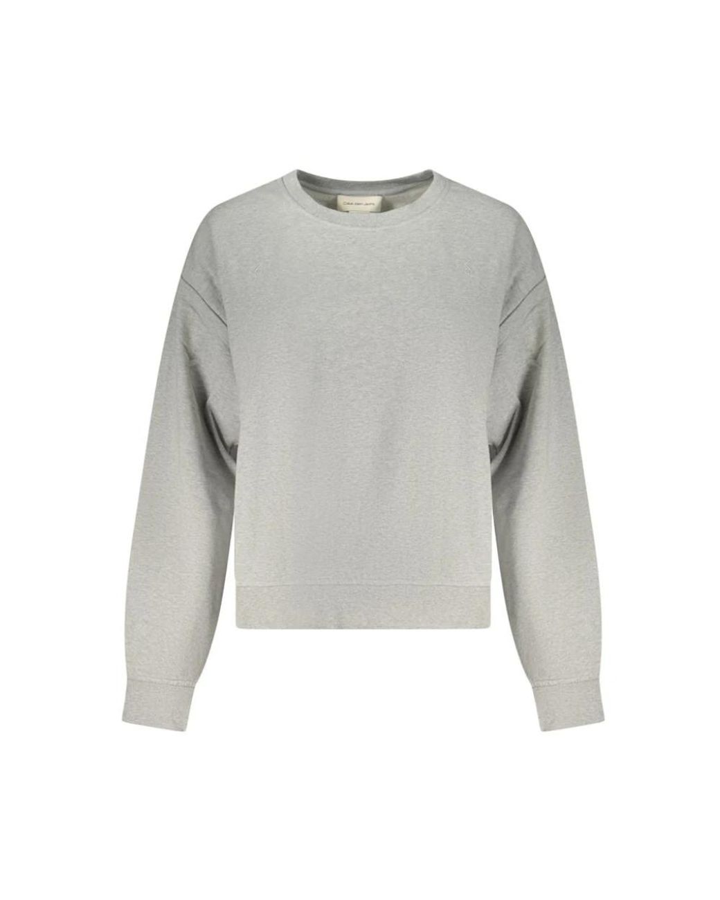Calvin Klein Grigio Katoenen Sweatshirt in het Gray