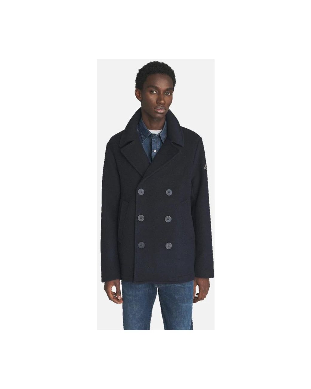 Double-Breasted Coats Roy Rogers de hombre de color Blue