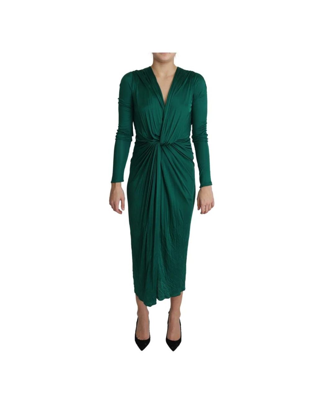 Dolce & Gabbana Green Midi Dresses