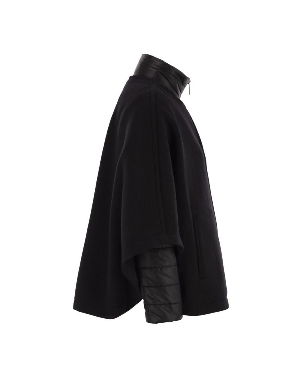 Fay Jassen ,Zwart ,Wol Double-Face 3-In-1 Cape in het Black