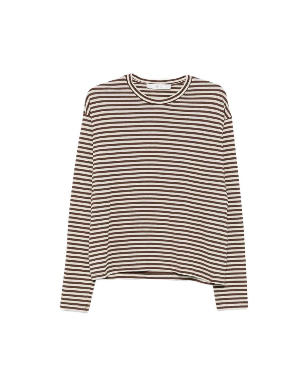 Tela Brown Long Sleeve T-Shirts