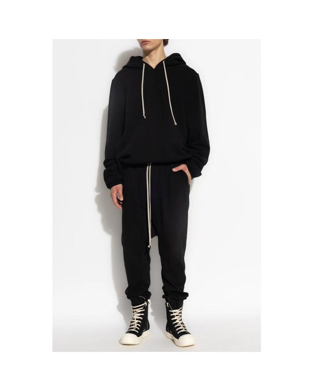 Rick Owens Black Hoodies for men