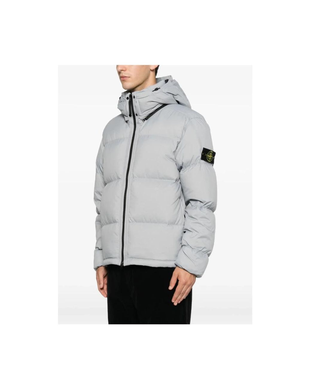 Down Jackets Stone Island de hombre de color Gray