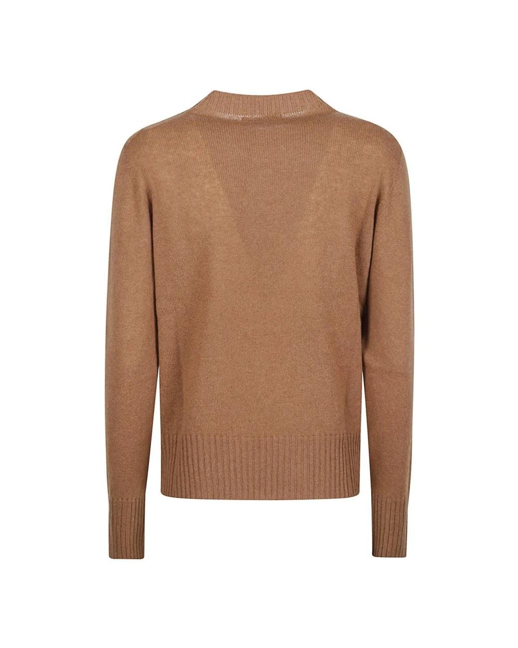 Aragona Brown Round-Neck Knitwear