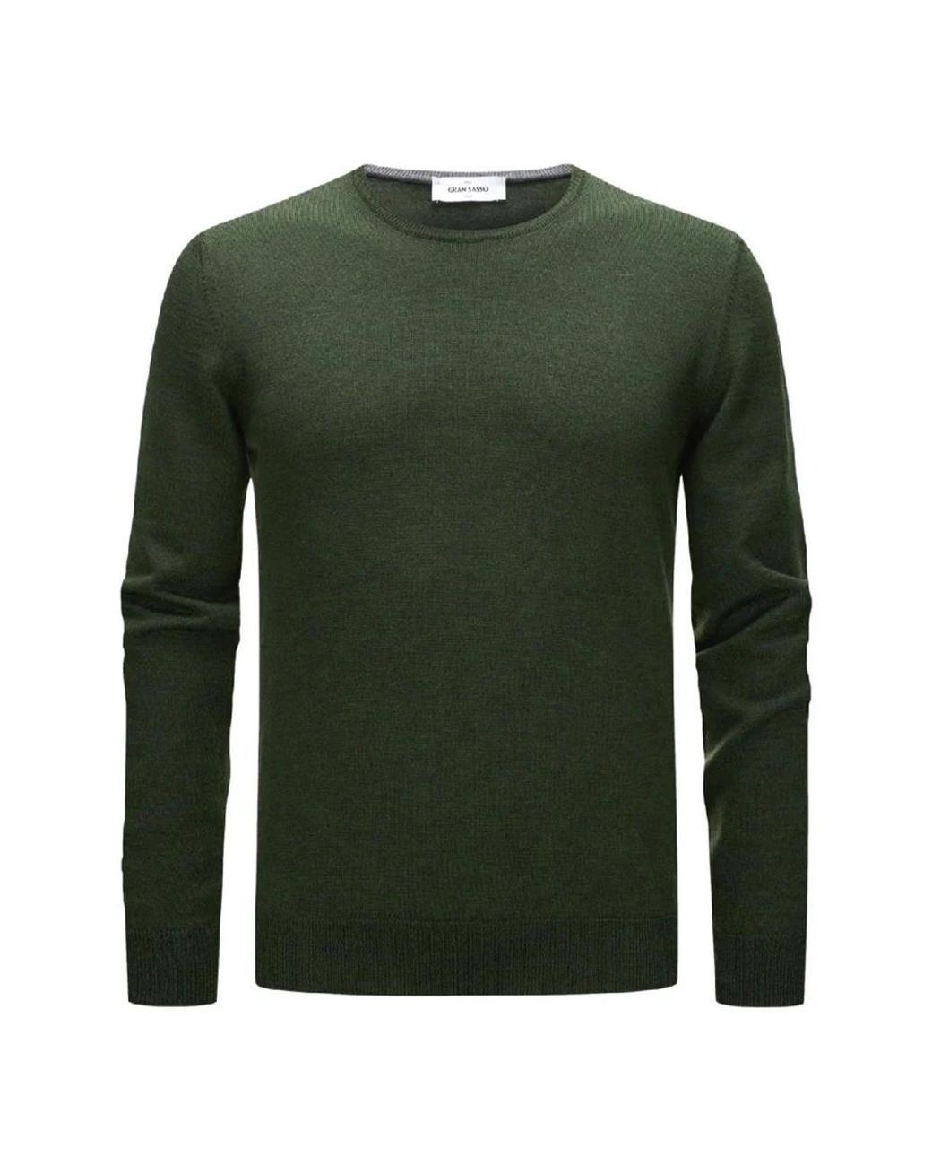 Gran Sasso Green Round-Neck Knitwear for men