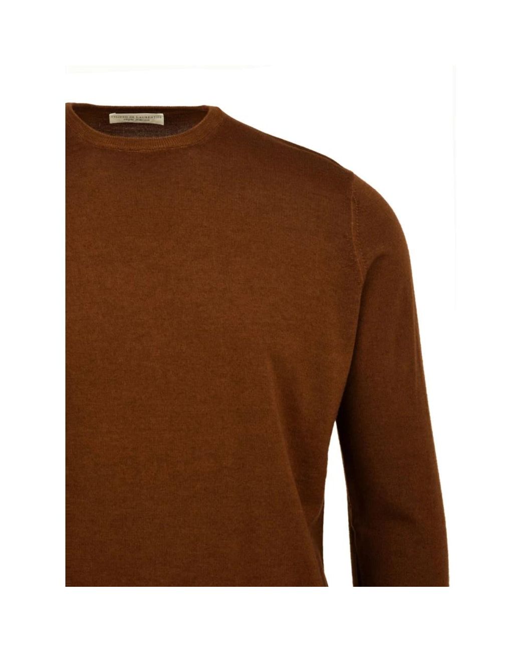 FILIPPO DE LAURENTIIS Brown Round-Neck Knitwear for men