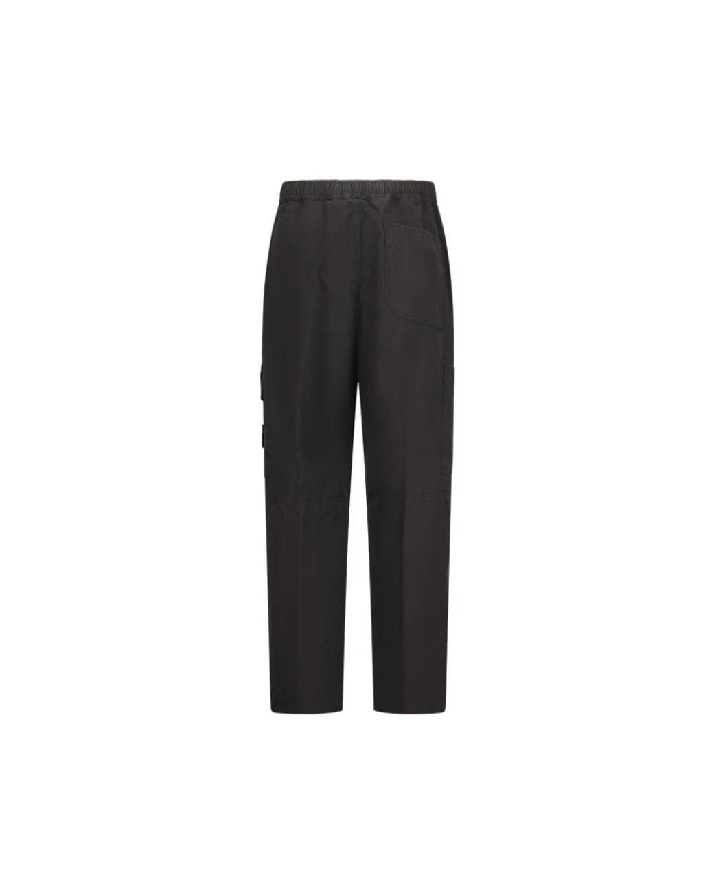 Stone Island Black Straight Trousers for men