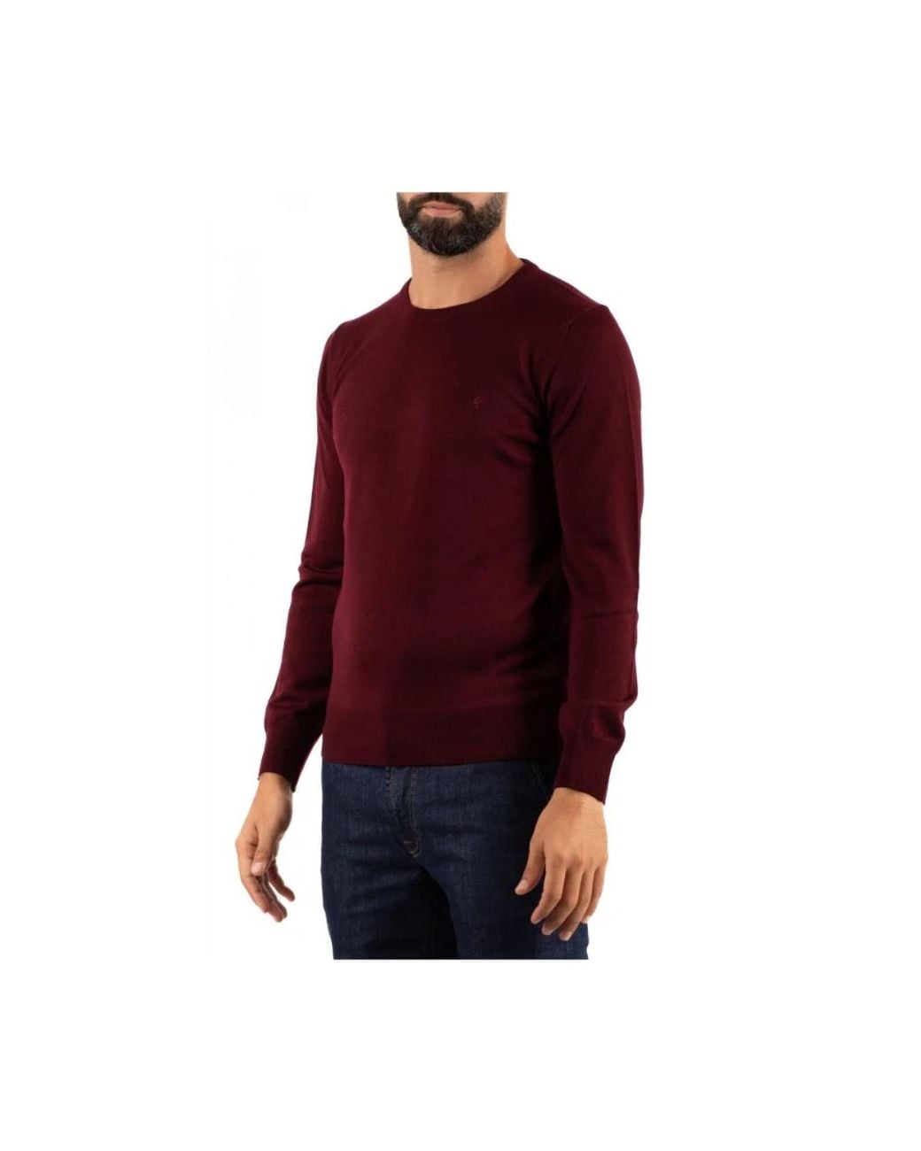 Brooksfield Red Round-Neck Knitwear for men