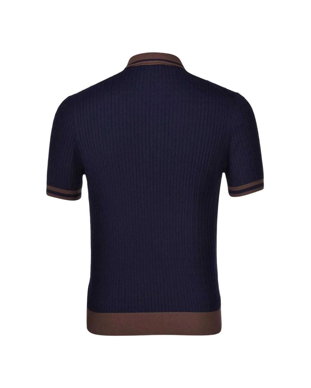 Gran Sasso Blue Polo Shirts for men
