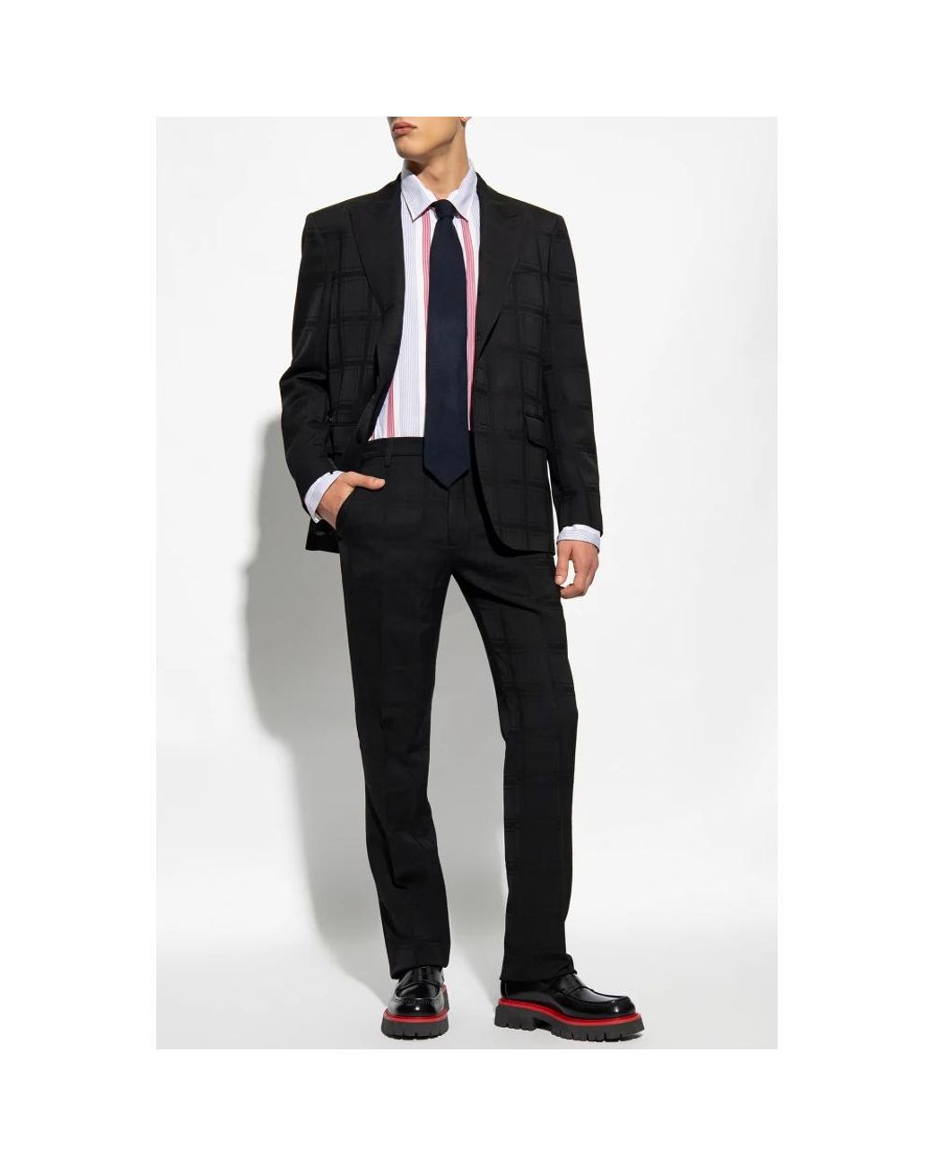 Etro Black Slim-Fit Trousers for men