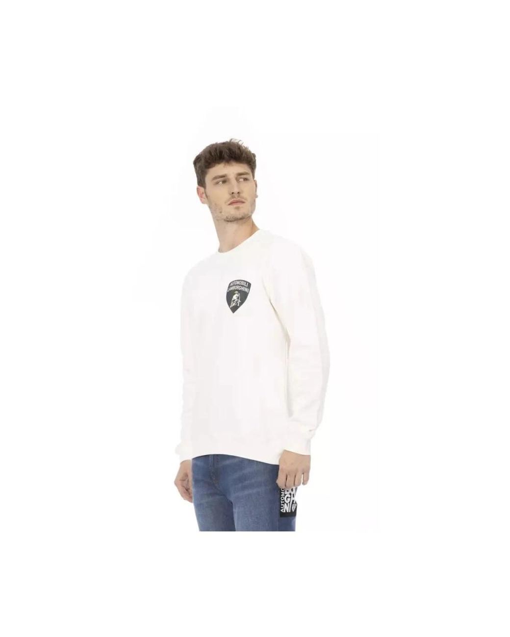 Automobili Lamborghini White Sweatshirts for men
