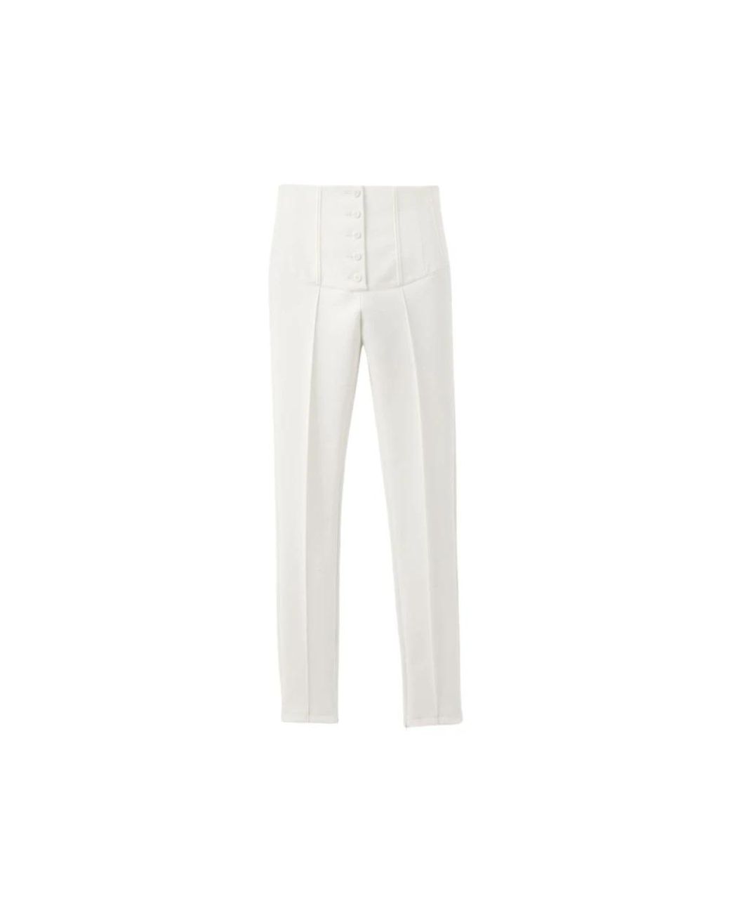 Jacquemus White Slim-Fit Trousers