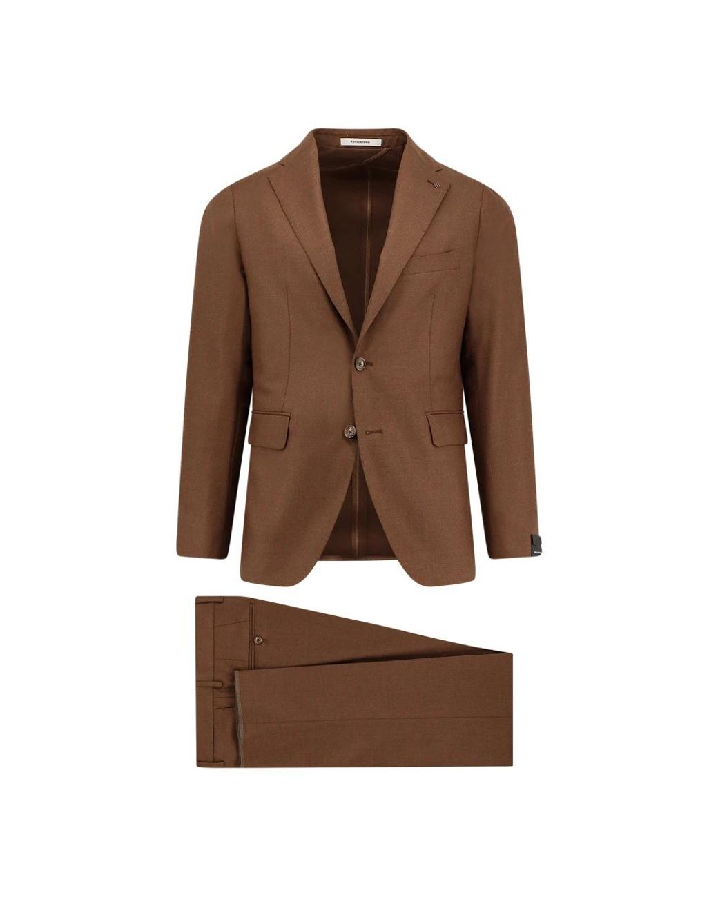Tagliatore Brown Single Breasted Suits for men
