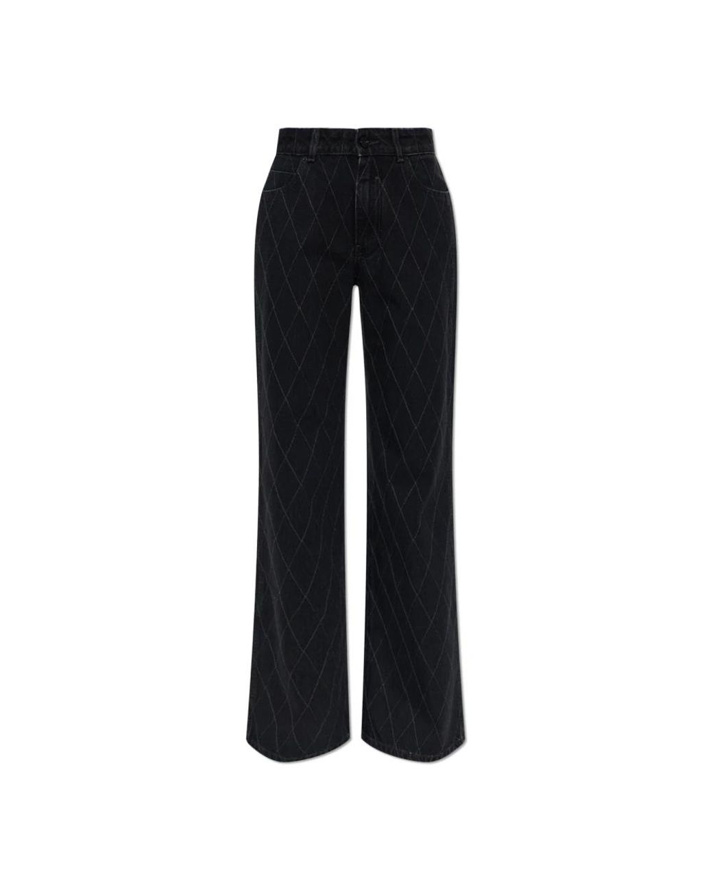 Balmain Wijde Broek in het Black