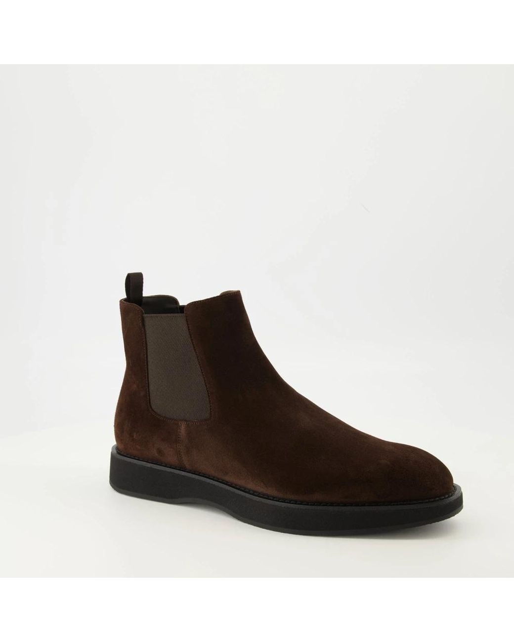 Prada Brown Chelsea Boots for men