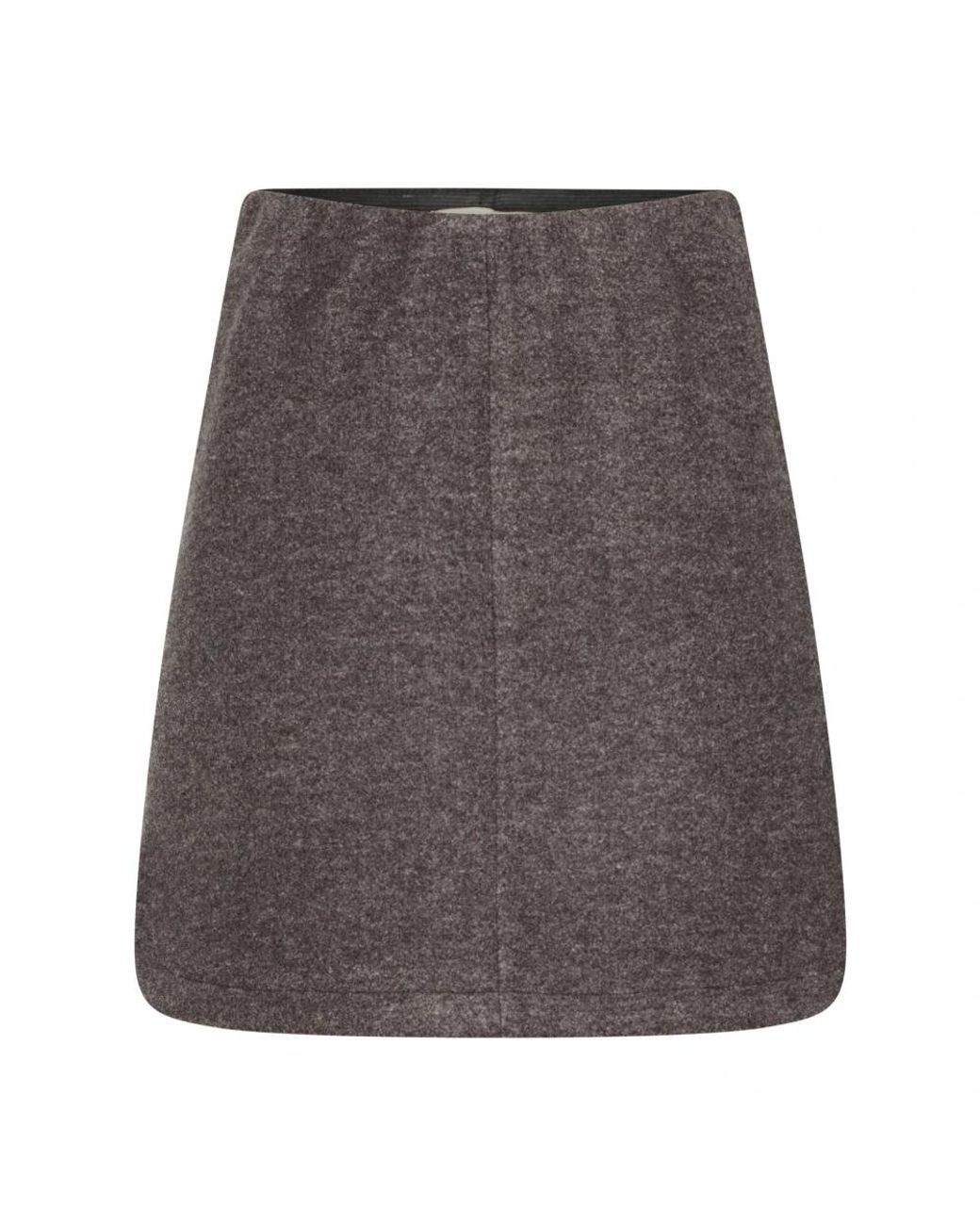 Ichi Rokken ,Bruin ,Leer Ihwooly Sk5 Skirt in het Gray