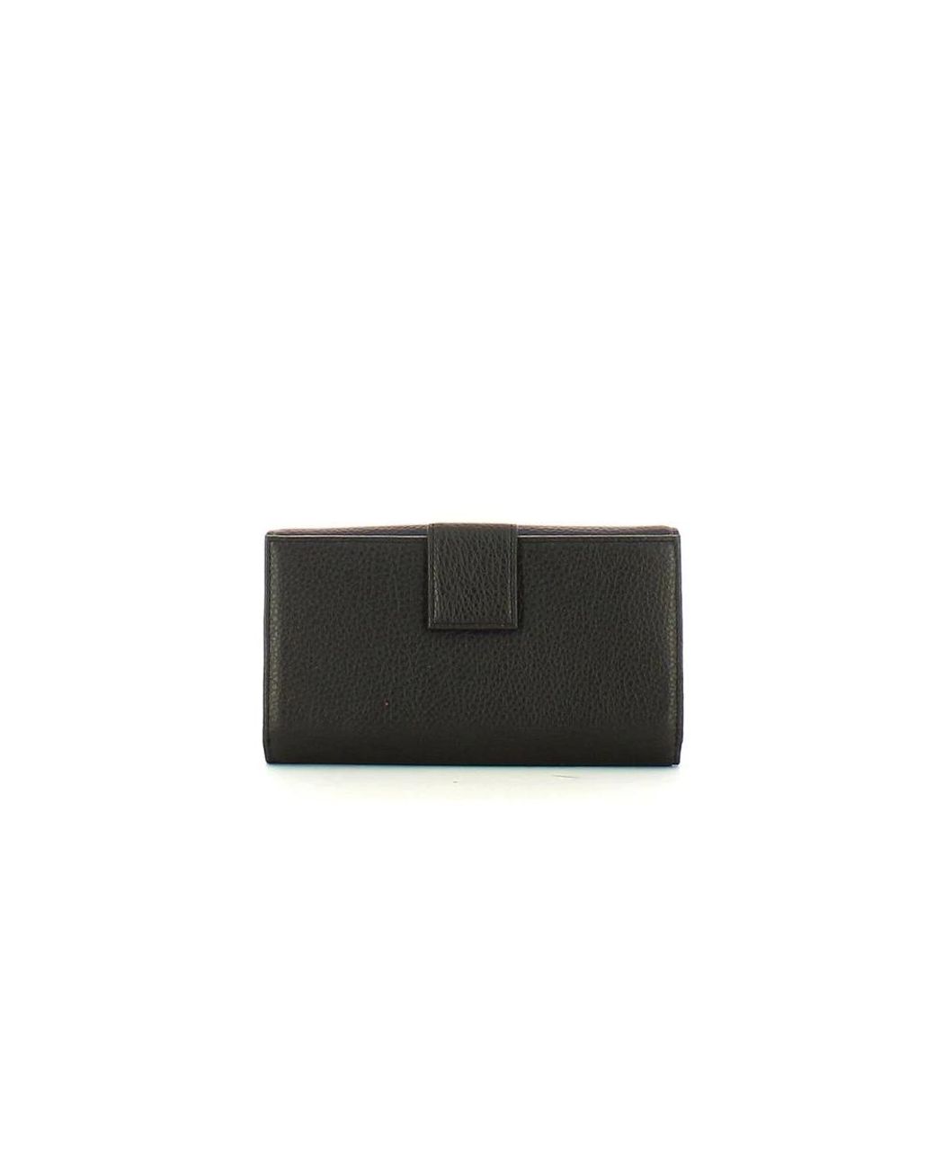 Coccinelle Black Metallic Soft Wallet Grained Leather