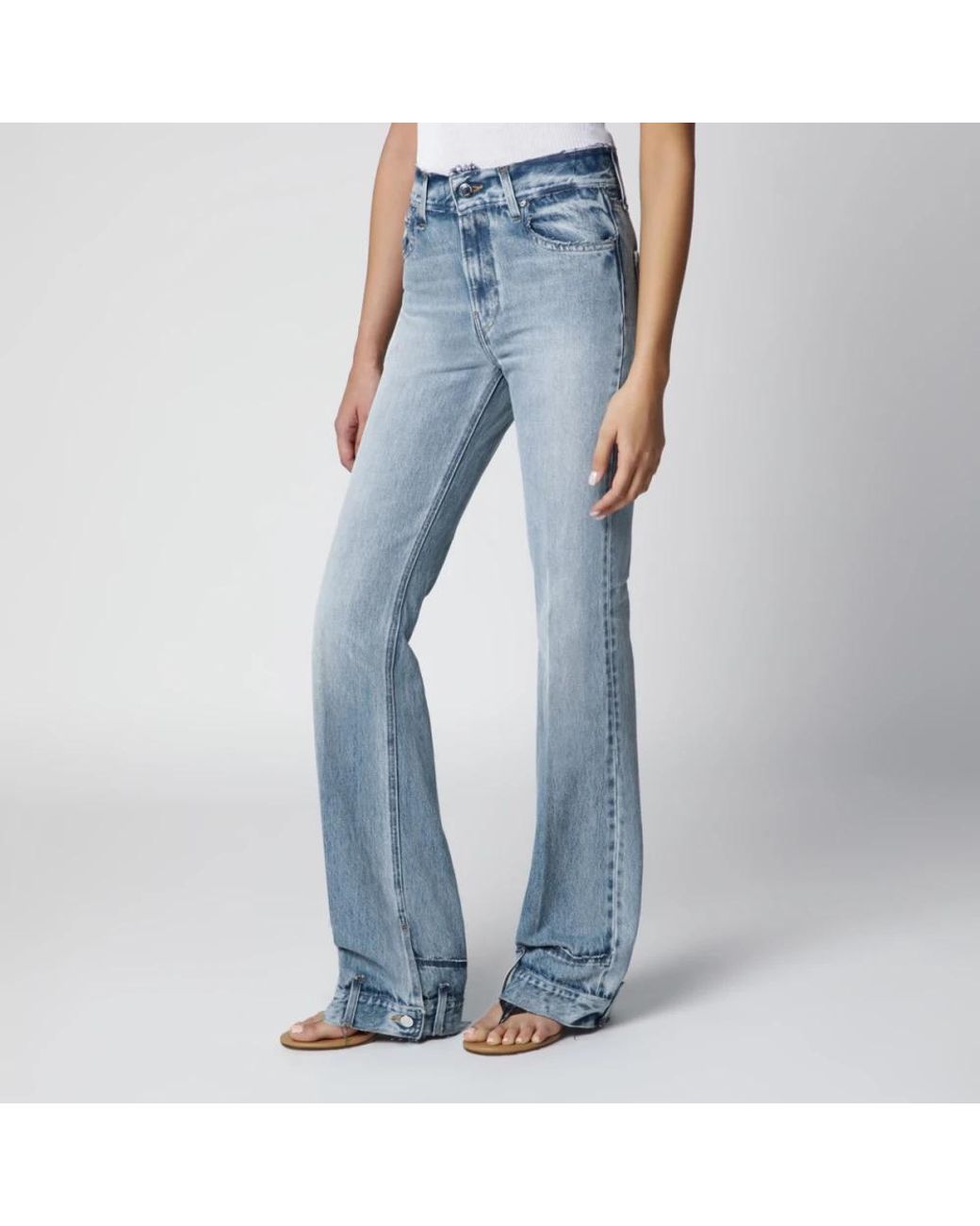 Haikure Blue Straight Fit Jeans
