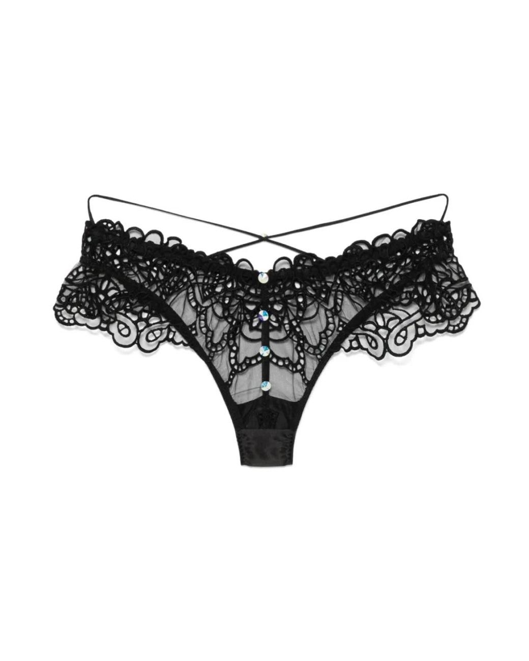 Agent Provocateur Ondergoed ,Zwart ,Nylon Seren Brief in het Black