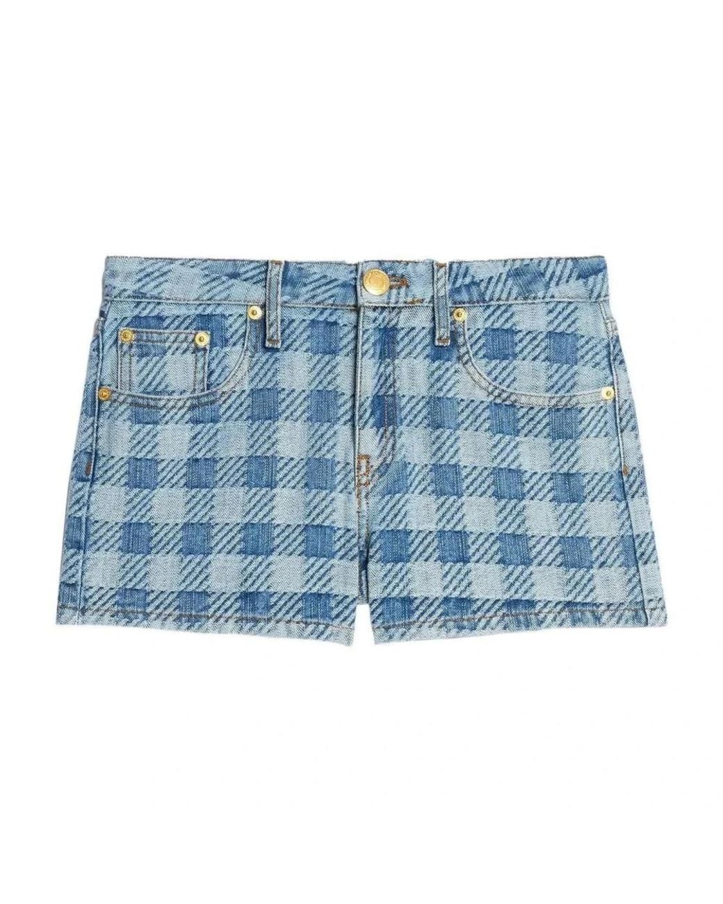 AMI Blue Denim Shorts