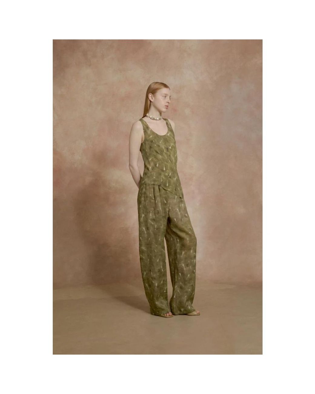 Cortana Green Sleeveless Tops