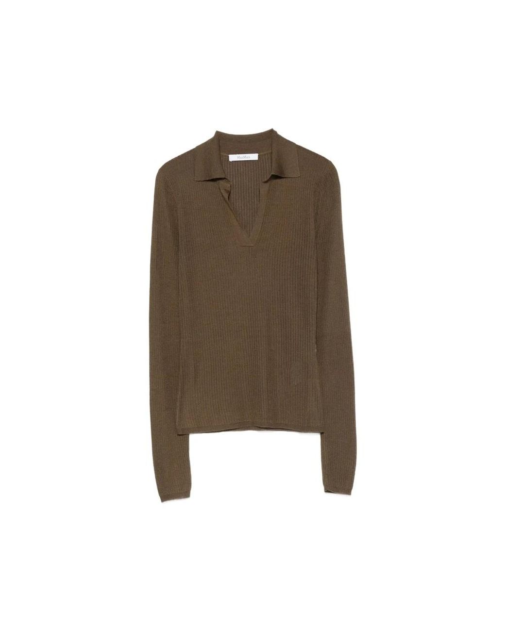 Max Mara Brown V-Neck Knitwear