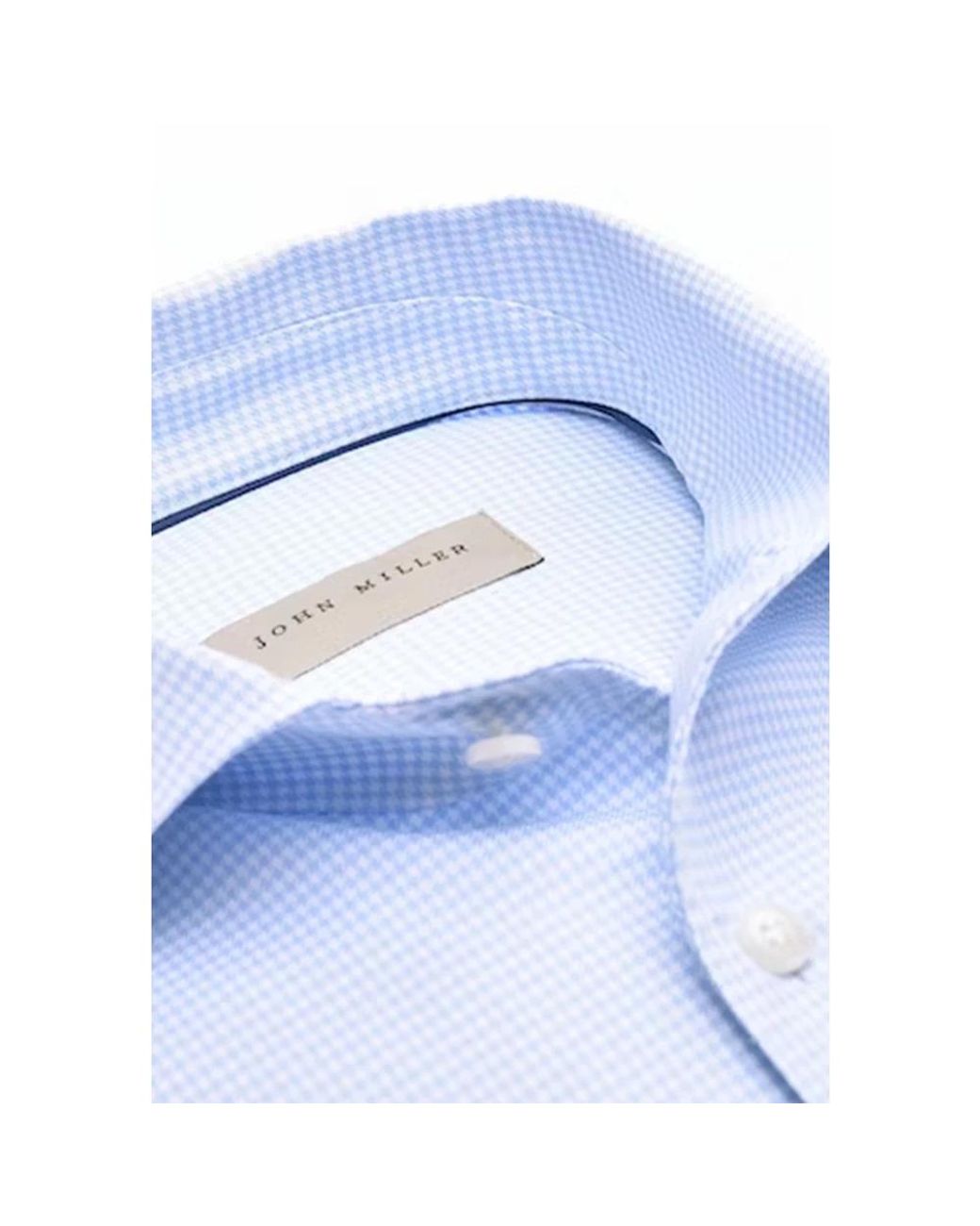 John Miller Blue Casual Shirts for men