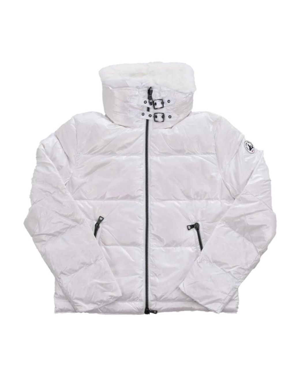 J.O.T.T Jassen ,Wit ,Quilted Jacket Nevada in het Metallic