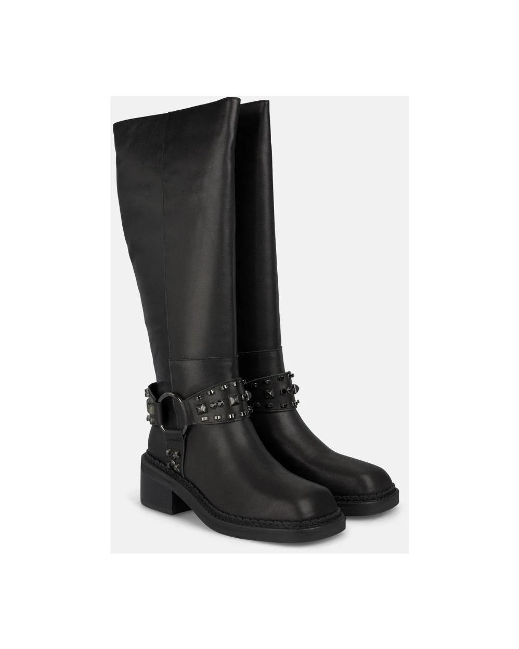 Alma En Pena. Black High Boots