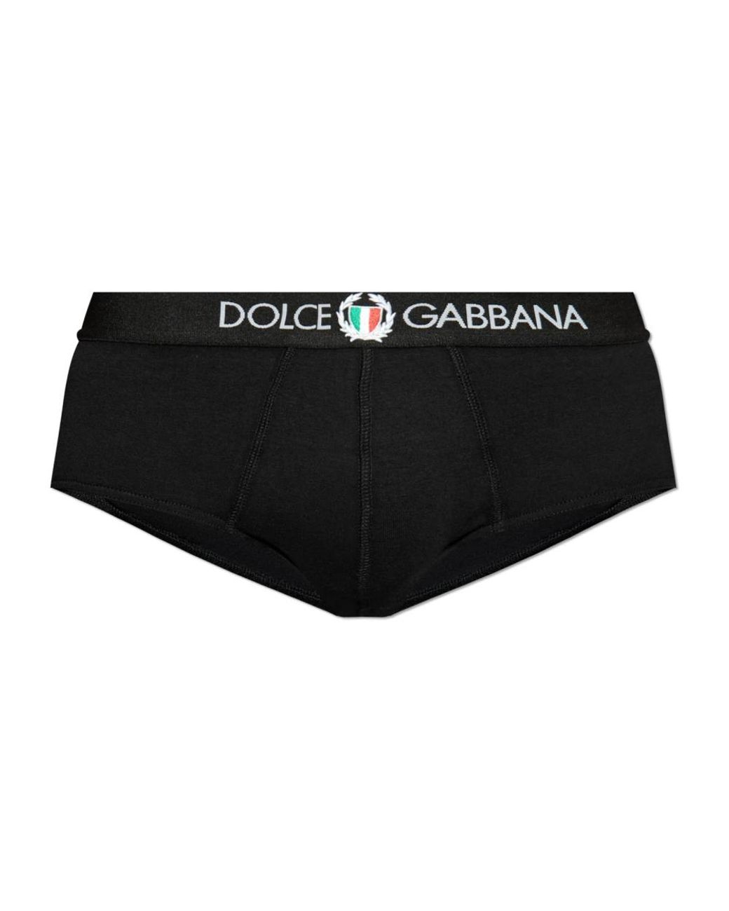 Dolce & Gabbana Ondergoed ,Zwart ,Katoen Katoenen Slips in het Black voor heren