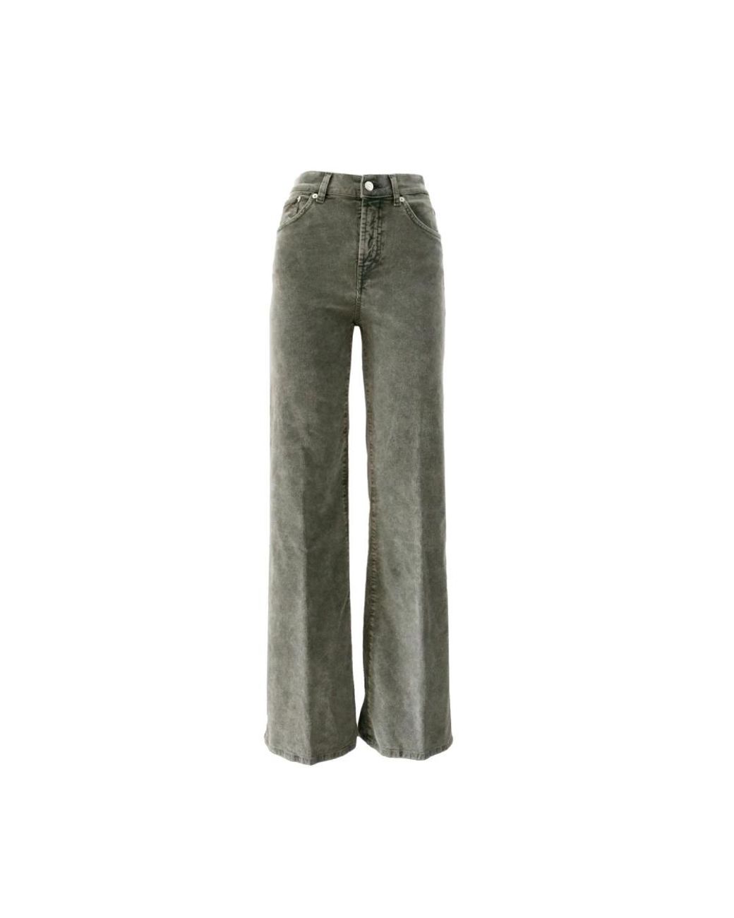 Dondup Green Wide Trousers