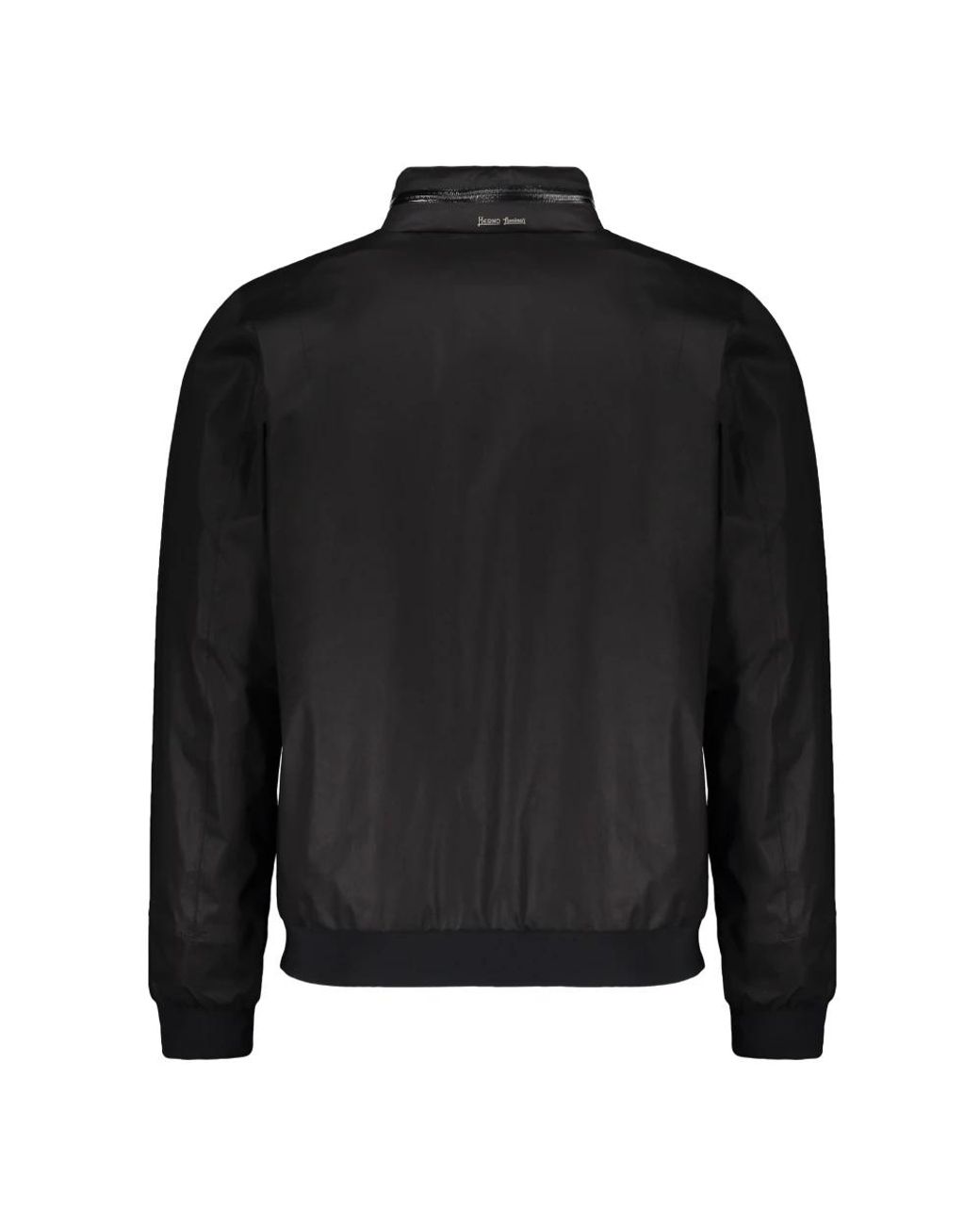 Herno Black Bomber Jackets for men