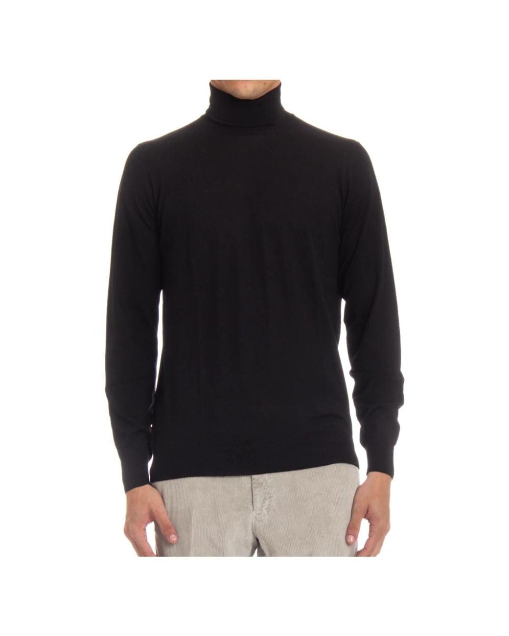 Drumohr Black Turtlenecks for men