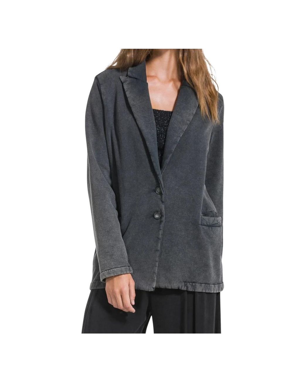Deha Marbled Cotton Blazer in het Gray