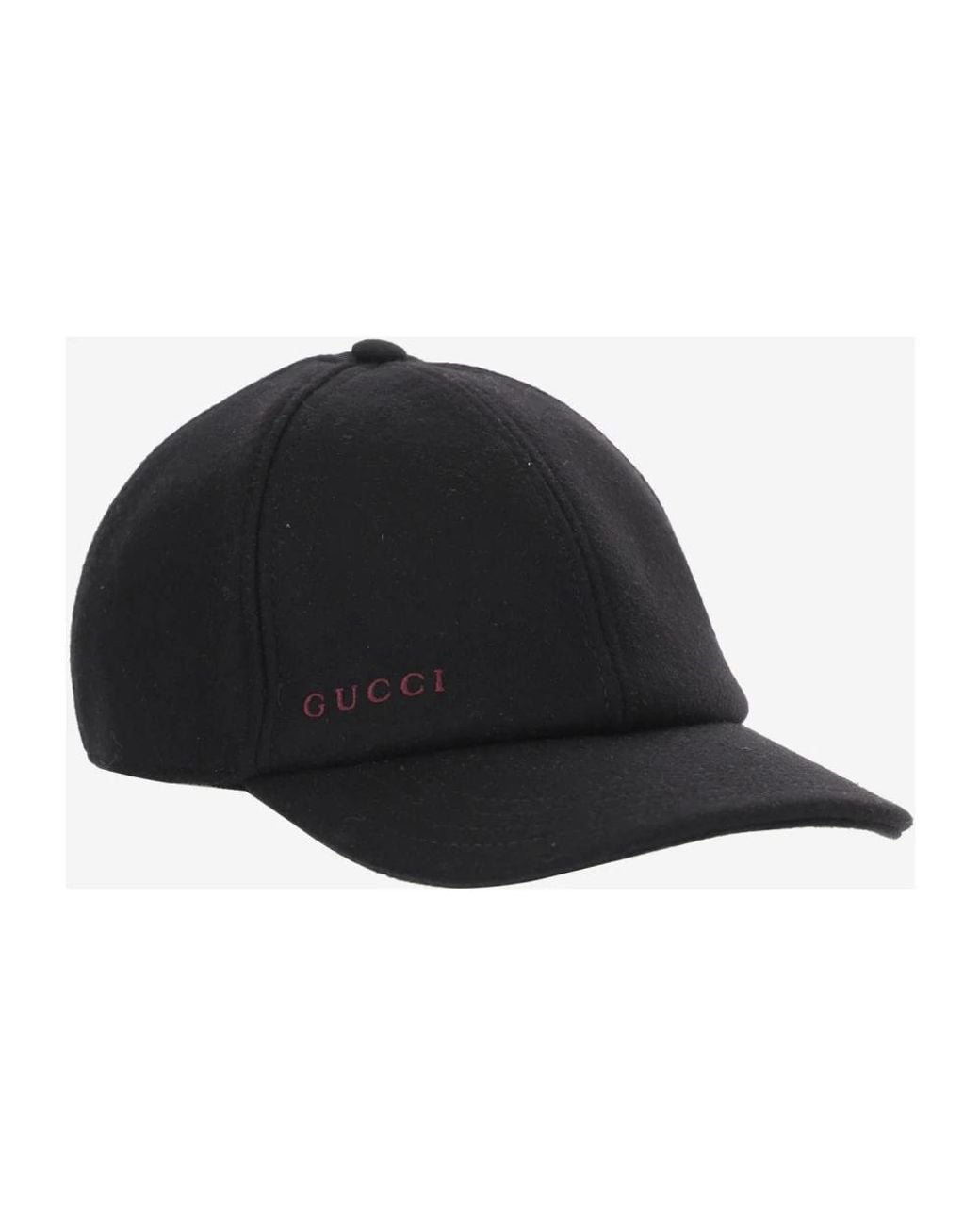 Gucci Baseball-Cap Aus Wolle in Black für Herren