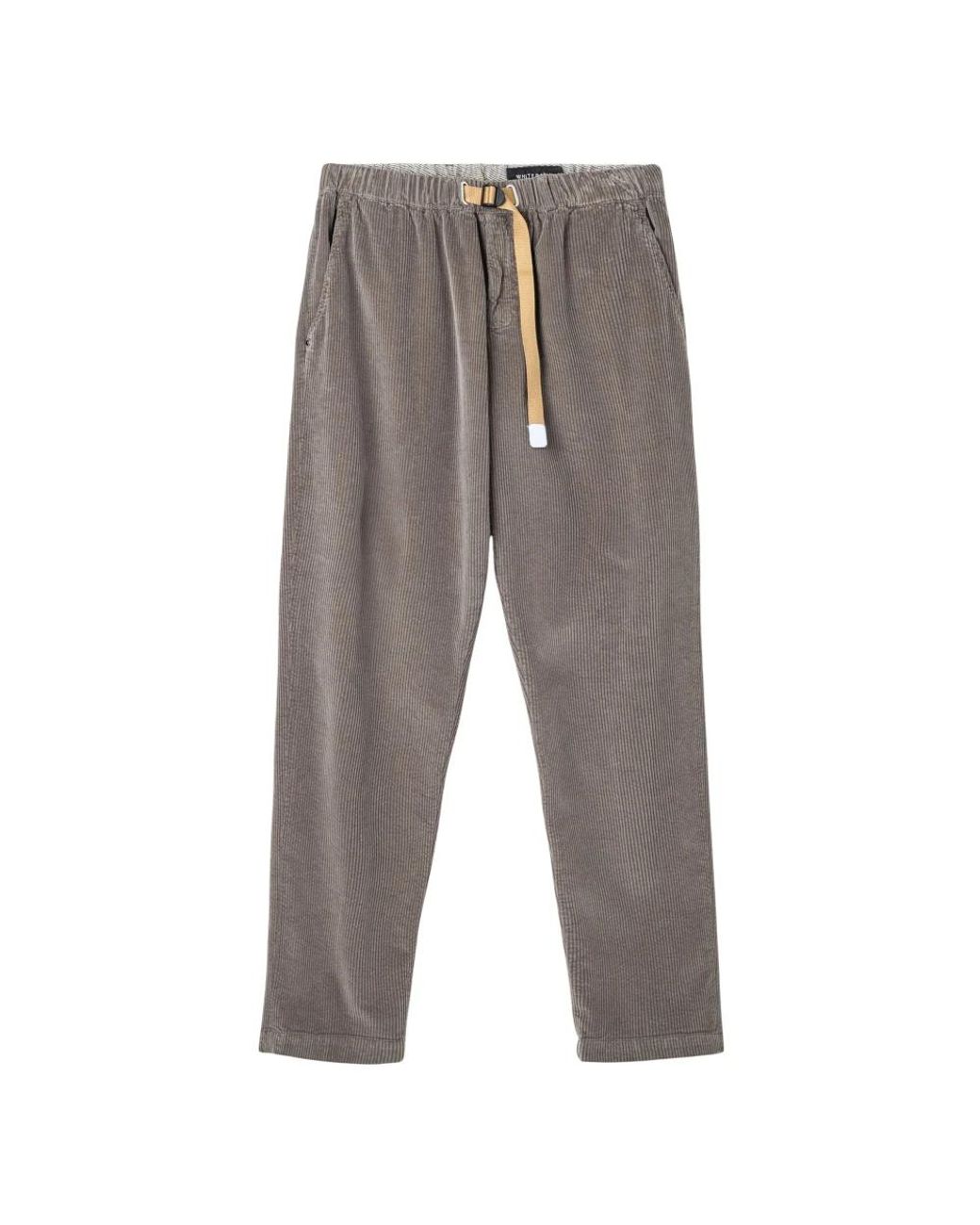 White Sand Gray Straight Trousers for men
