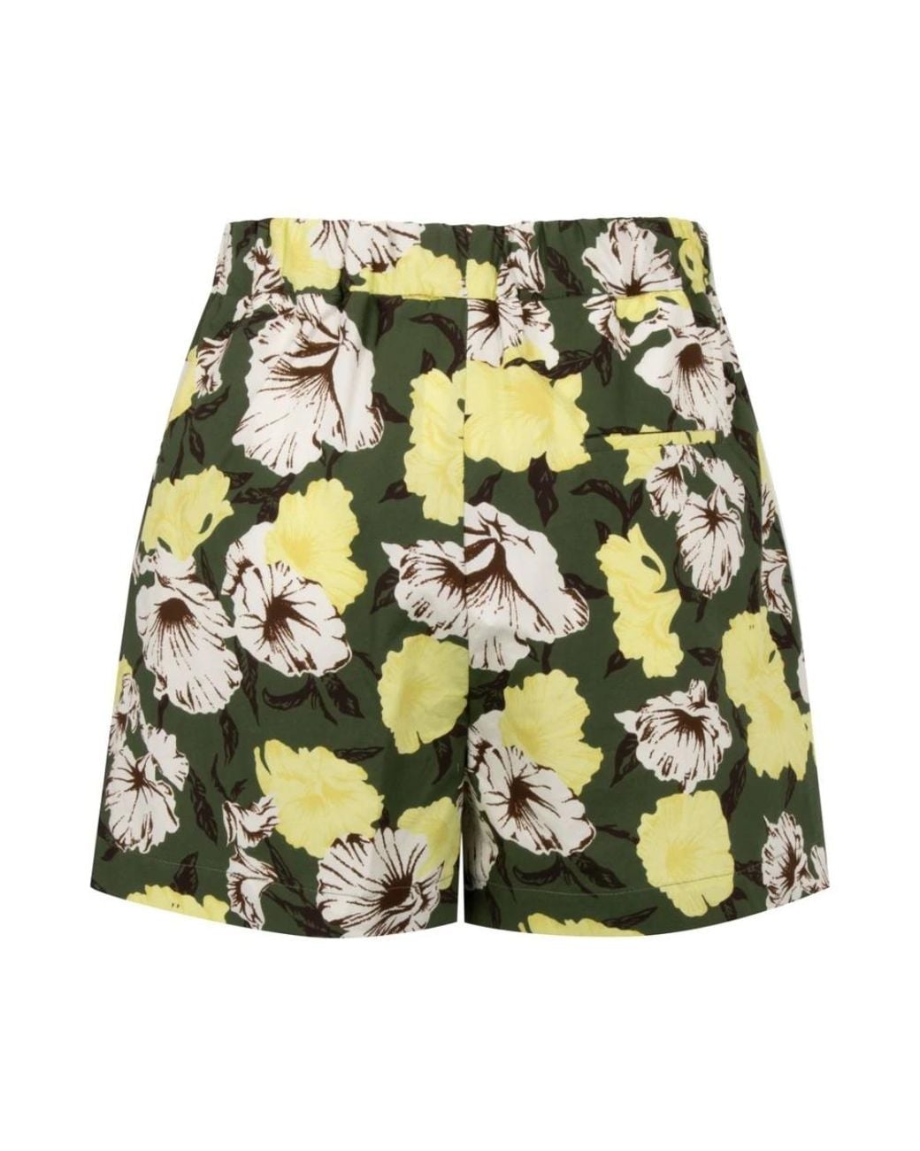 MSGM Green Short Shorts