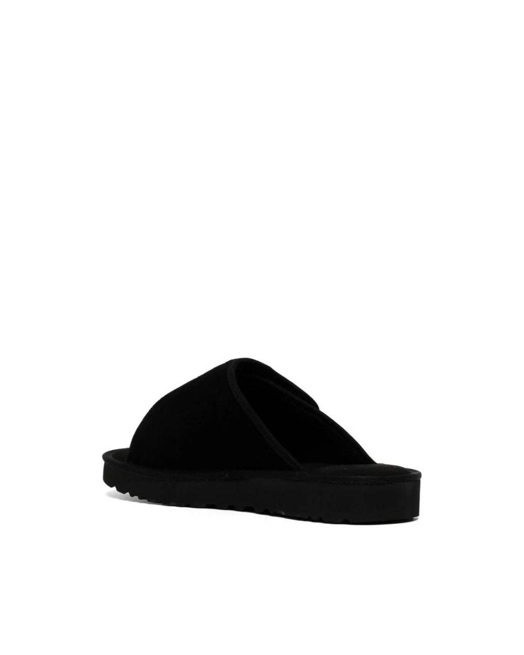Ugg Black Goldencoast Double-Strap Suede Sliders for men