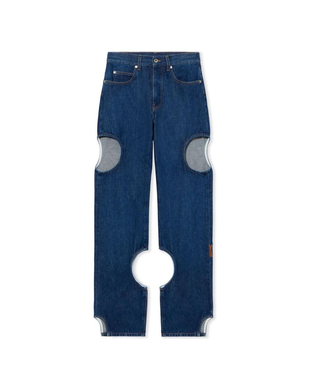 Off-White c/o Virgil Abloh Blue Straight Fit Jeans