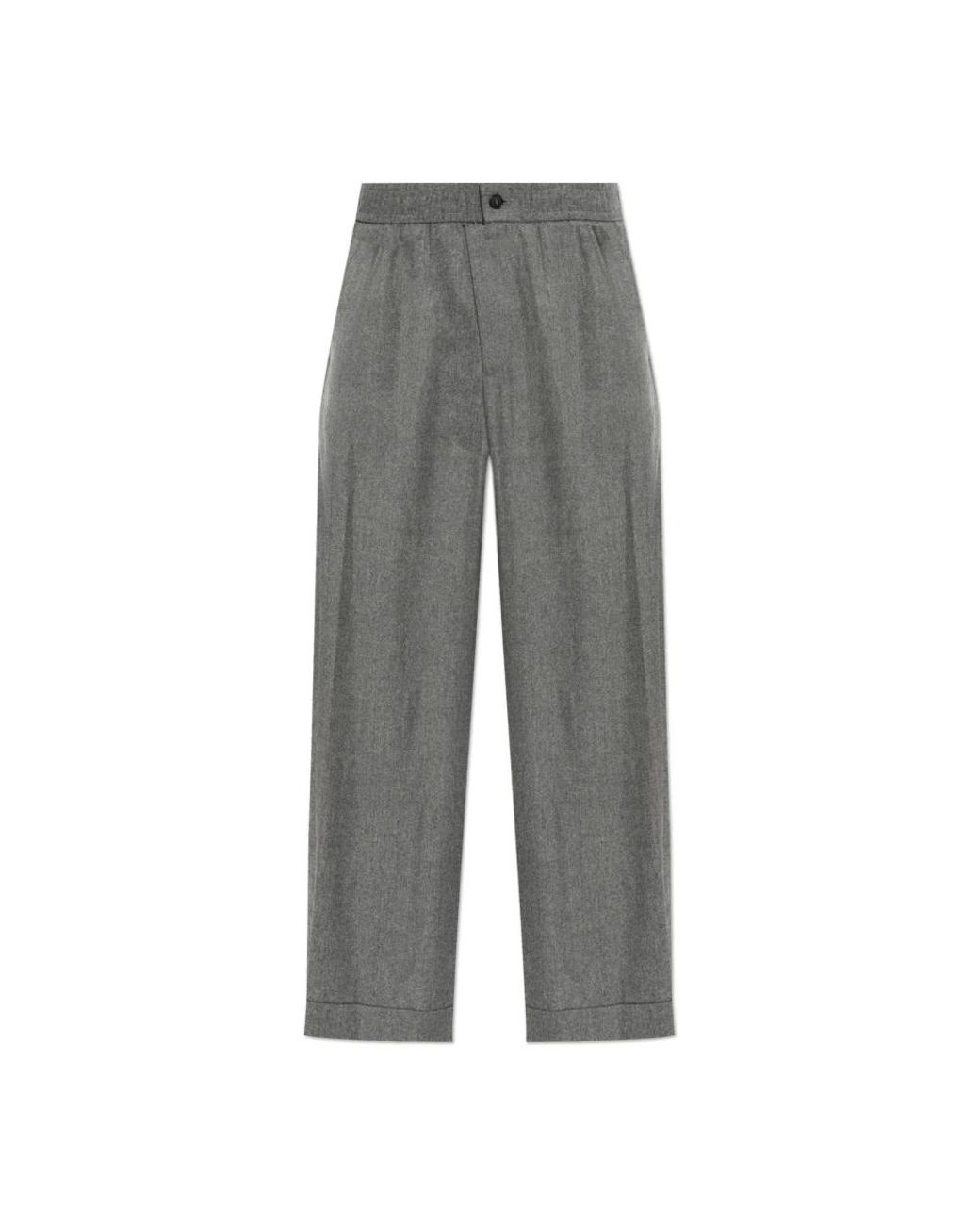 Giorgio Armani Gray Straight Trousers for men