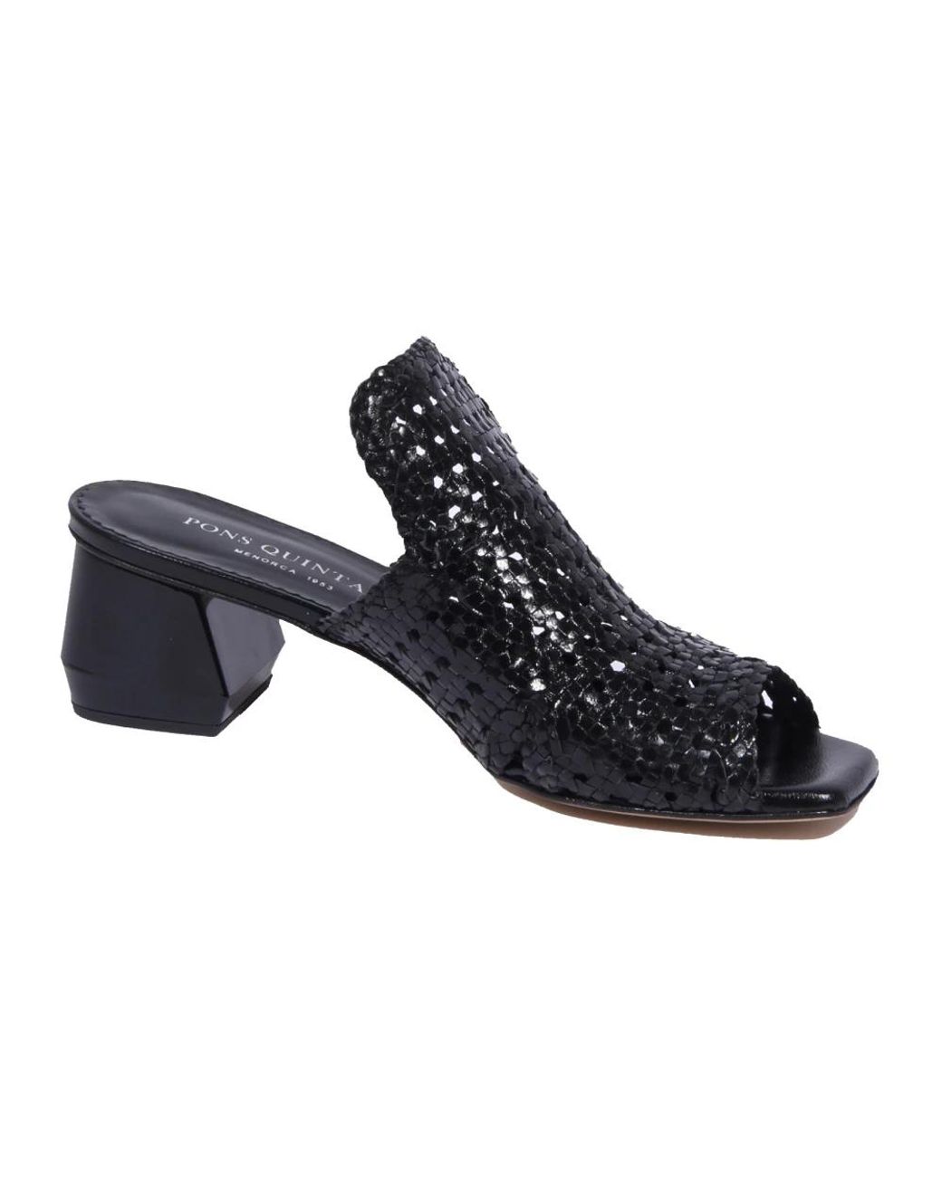 Pons Quintana Blue Heeled Mules