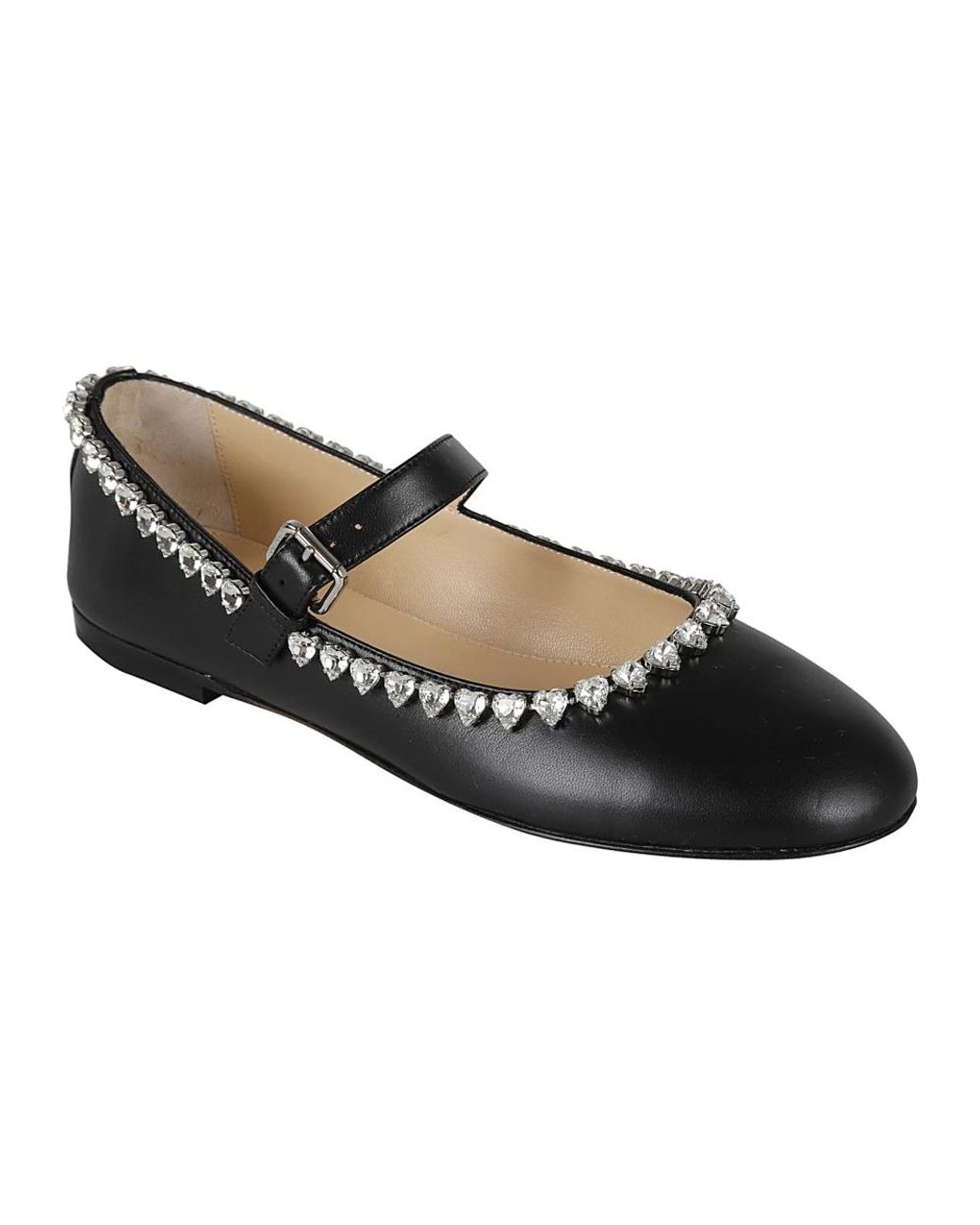 Mach & Mach Black Ballerina Shoes