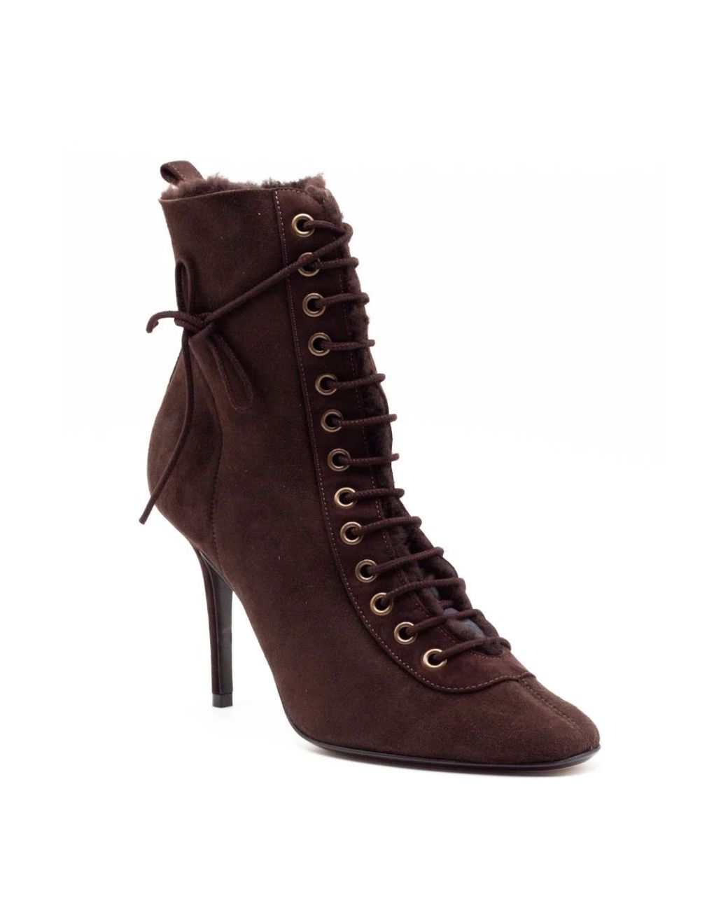 ALEVI Brown Lace-Up Boots