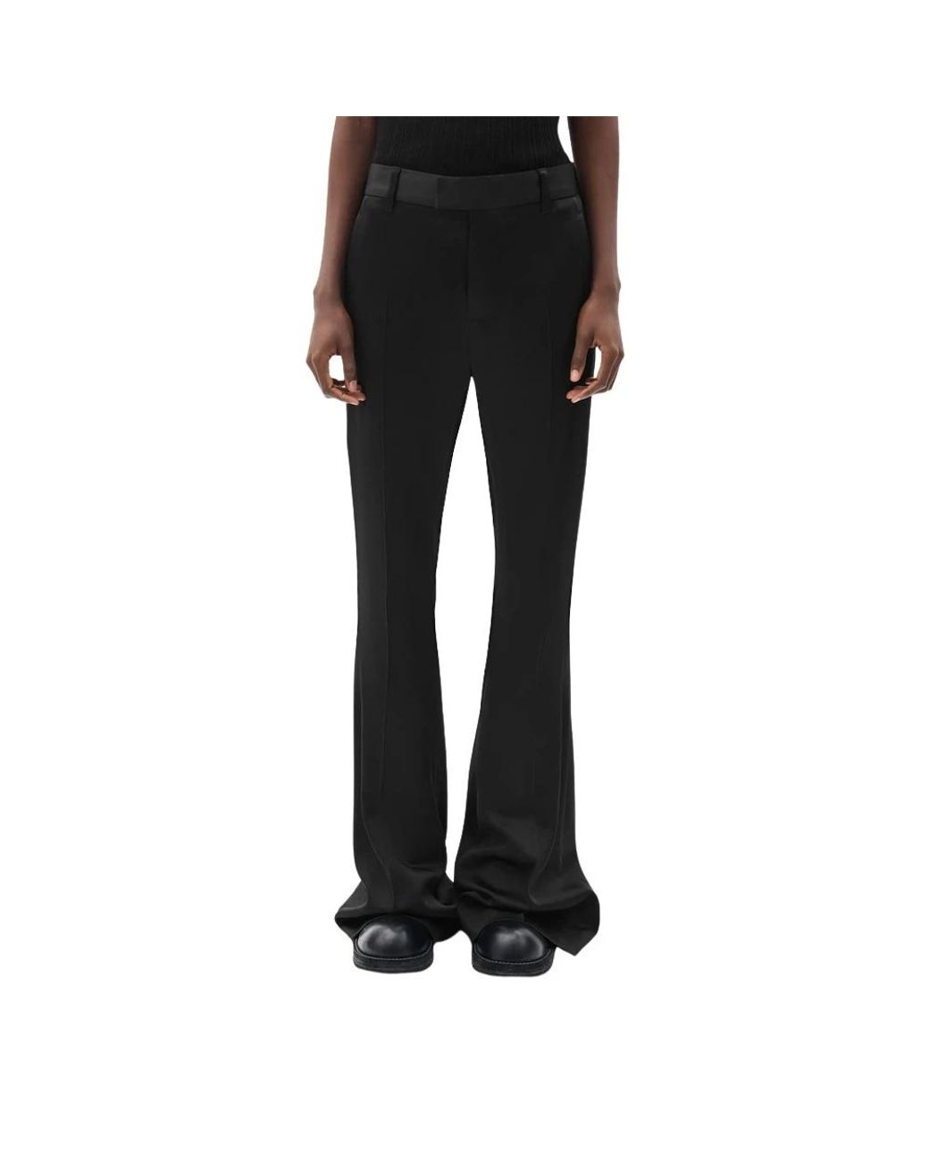 Ann Demeulemeester Black Wide Trousers