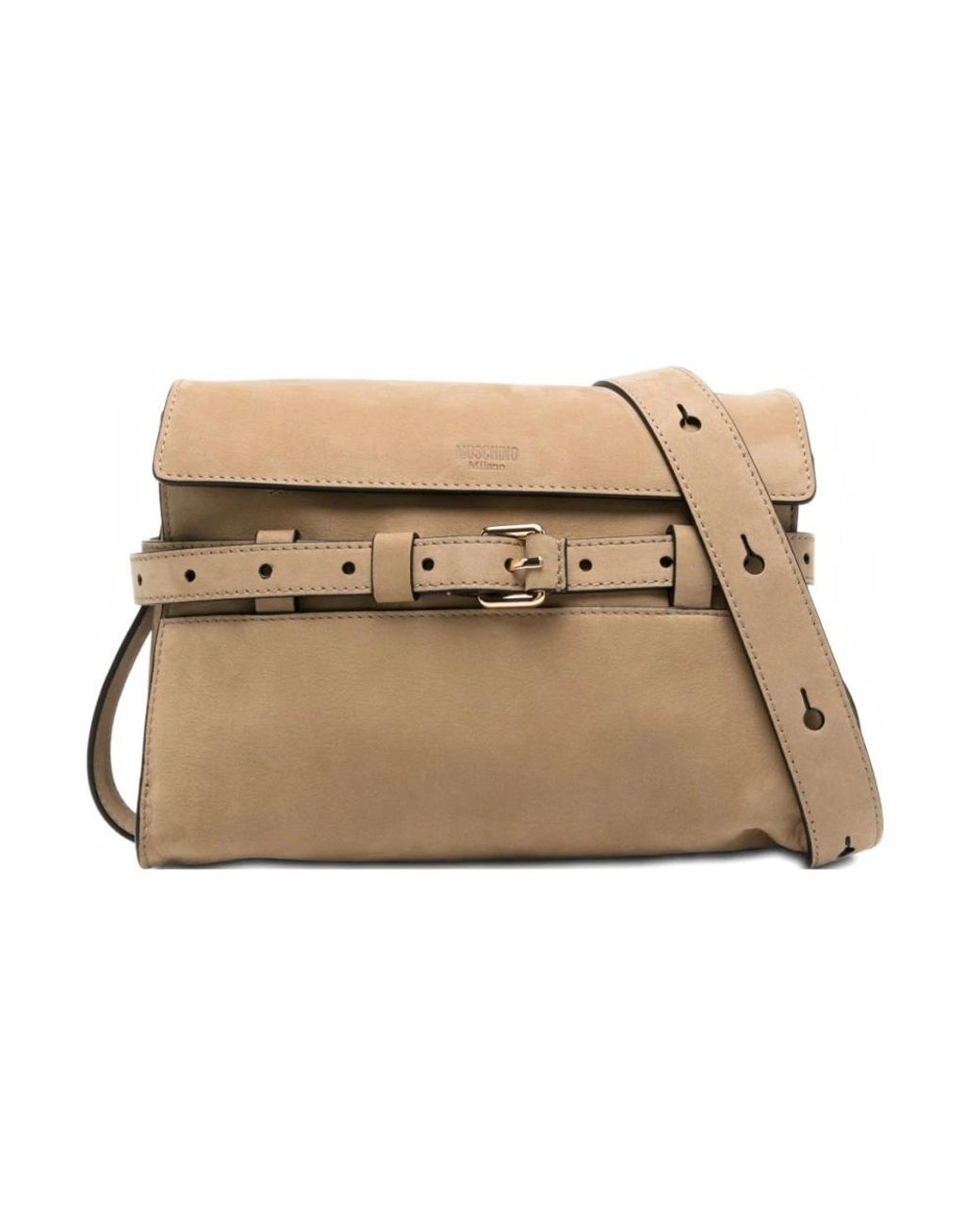 Moschino Natural Shoulder Bags