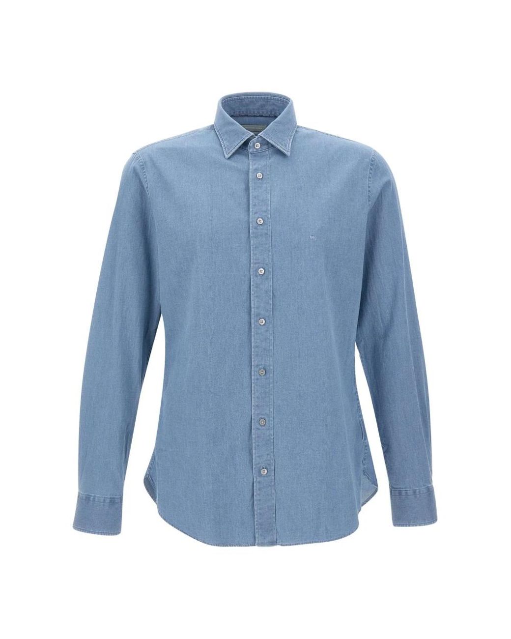 Michael Kors Blue Denim Shirts for men