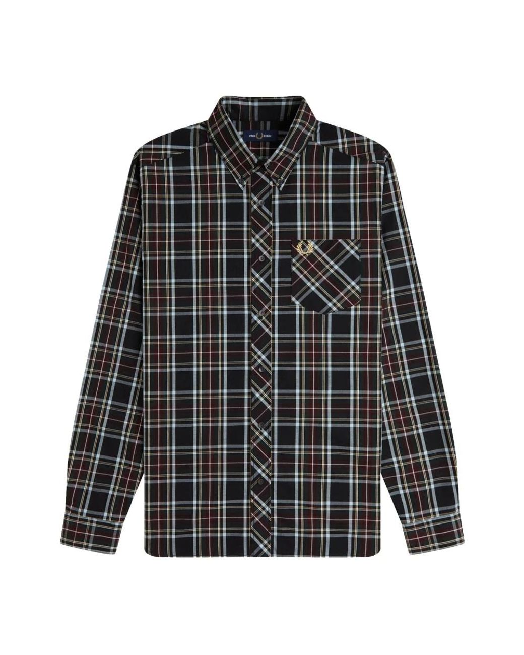 Fred Perry M2433 102 Overhemd in het Black voor heren