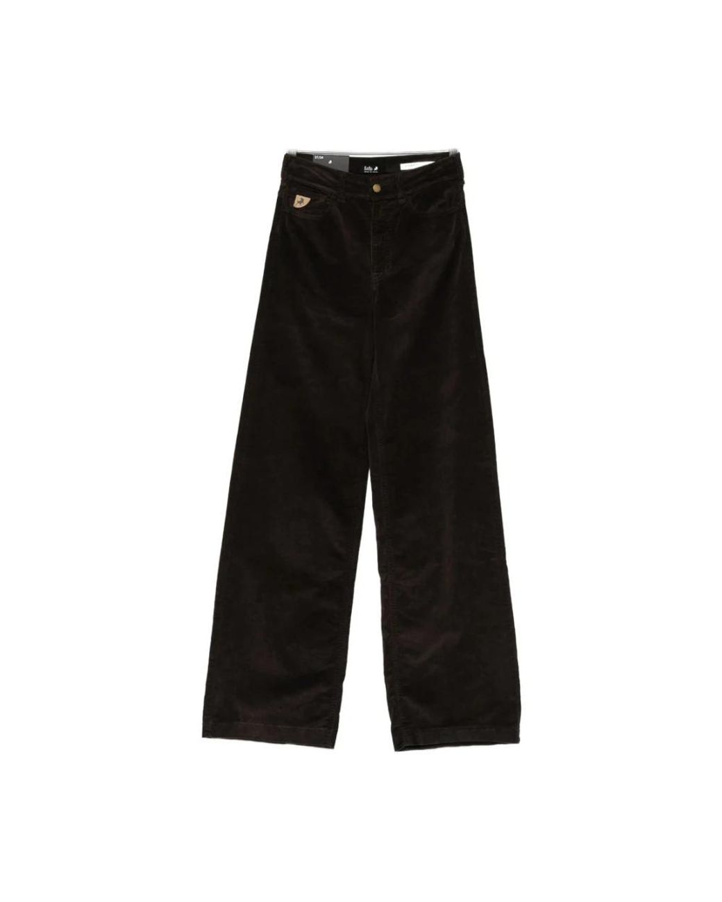 Lois Broeken ,Bruin ,Katoen Chocoladebruine Corduroy Knoopsluiting Jeans in het Black